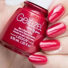 china glaze gelaze gel polish 14ml red