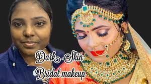 very dark skin bridal makeup tutorial