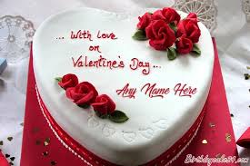 Best ever platform that provides you a modern way to wish birthday to your loved one. Valentine S Day Rose Cake With Name Edit