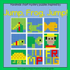 Hundreds Chart Mystery Pictures Inspired By Jump Frog Jump