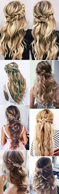 This style is a little tighter than the other ones. 15 Chic Half Up Half Down Wedding Hairstyles For Long Hair Emmalovesweddings
