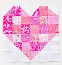 free heart quilt block pattern