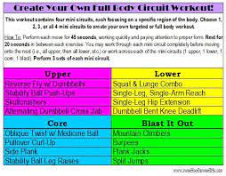 create your own full body circuit workout