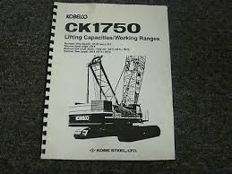 Kobelco Ck550 Hydraulic Crawler Crane Parts Manual Ck550