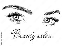 female eyes beauty salon poster art