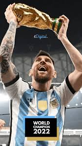 lionel messi with worldcup wallpapers