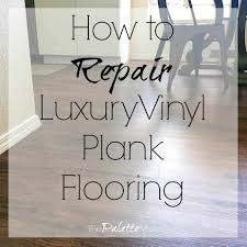 repair luxury vinyl plank flooring