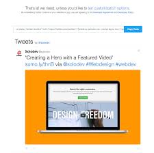 Styling Your Websites Twitter Feed Solodev