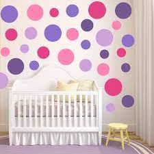 Pink Dot Wall Decals Purple Polka Dot