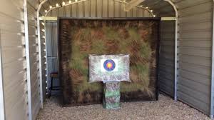 archery backstop home made from