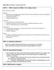 Personal Marketing Plan Project 1 Personal Soar Analysis My