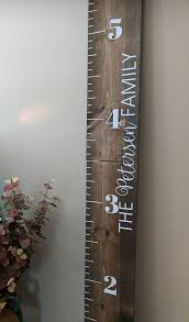 Wood Growth Chart Ruler Custom Growth Chart Ruler Wooden