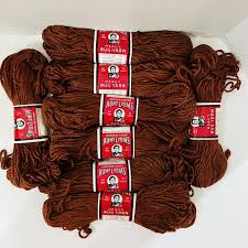 vine heavy rug yarn rust