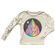 pink floyd rainbow long sleeve kids tee