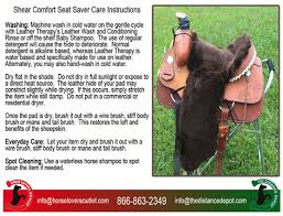 Shear Comfort Sheepskin Saddle Seat Savers