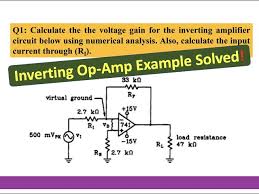 Inverting Operational Amplifier Circuit