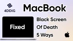 how to fix macbook pro black screen of