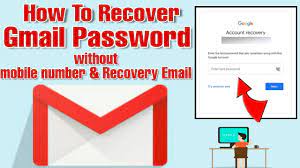 recover gmail account without pword