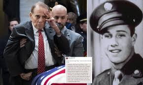 Most trending on the web right now. Bob Dole 96 Compares Current Crisis To Wwii When He Was Left Partially Paralyzed In Italy Daily Mail Online