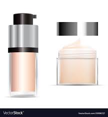 foundation cream bottle cosmetic jar