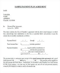 Monthly Payment Agreement Template Sample Payment Agreement Payment