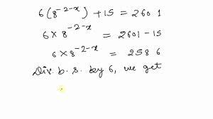 solved solve the exponential equation