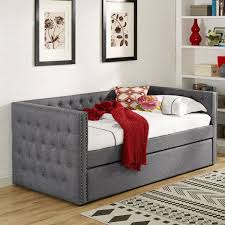 Trina Daybed In Grey Daybed 5335gy Bed