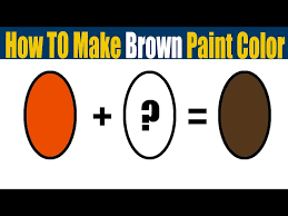 Color Mixing To Make Brown