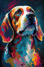 Dog Painting Pop Art