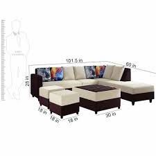 8 Seater Fabric Rhs L Shape Sofa Set