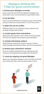 how to write dialogue 7 steps for