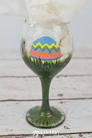 easter craft idea hand painted wine
