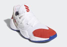 4, features a brand new, redesigned traction pattern, a novel midsole cushioning. Adidas Harden Vol 4 White Red Blue Fv5598 Sneakernews Com