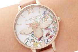 the enchanted garden rose gold watch by