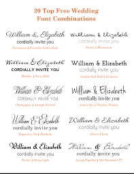 google wedding font combinations