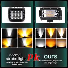 China Hotsale New Arrival 5 Inch Dual Color Led Flashlight
