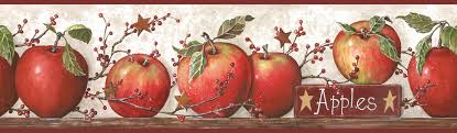apples and berries wallpaper border