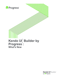 Kendo Ui Builder By Progress What S New Manualzz Com