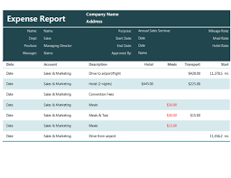 Sample Expense Reports Excel Magdalene Project Org