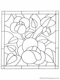 Stained Glass Colouring Pages Motifs