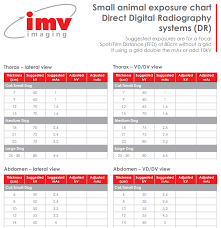 How To Use A Veterinary Exposure Chart Imv Imaging