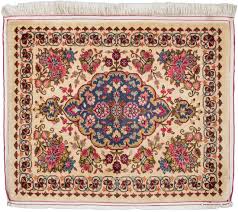 persian qum semi antique handwoven rug