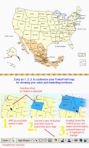 Usa Mexico Map Fresh Usa And Mexico Powerpoint Map Editable States