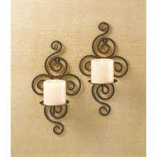 Buy Wrought Iron Candle Wall Sconces