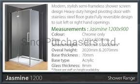 glass panel shower panel shower screen
