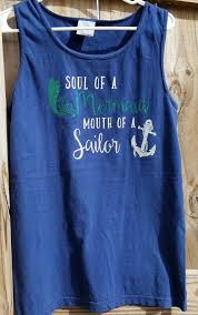 Soul Of A Mermaid Tank Custom Shirts Custom Shirts