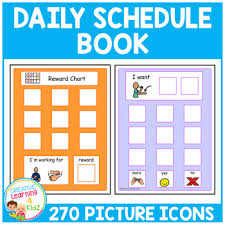 Daily Schedule Book 270 Picture Icons Autism Boardmaker Pcs