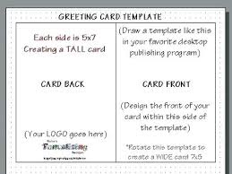 5 X 7 Greeting Card Template Salabs Pro