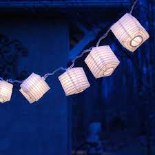 Electric String Light Nylon Lantern 10