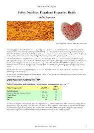 pdf pollen nutrition functional